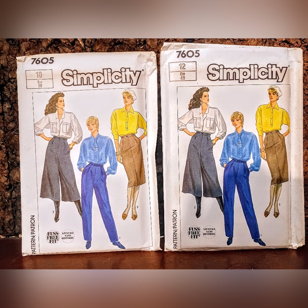 Vintage Simplicity #7605 Sewing Patterns/ Uncut/ NOS